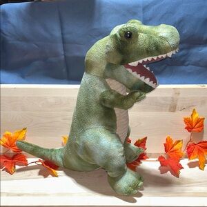 HugFun large Green T-Rex Tyrannosaurus Rex Dinosaur Stuffed Animal Plush